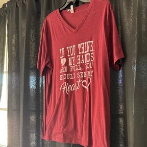 Women's V-Neck Graphic Tee